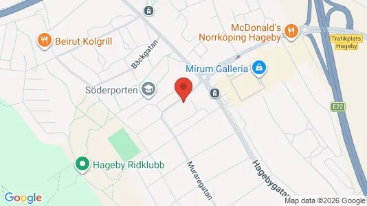 Lägenheter att hyra i Norrköping - kort over placeringen