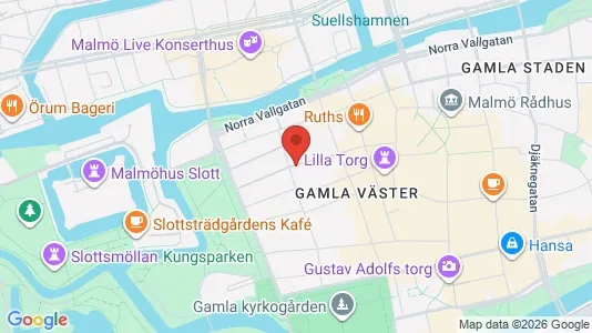 Lägenheter att hyra i Malmö Centrum - kort over placeringen