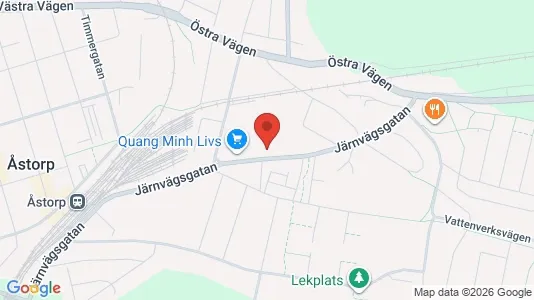 Lägenheter att hyra i Åstorp - kort over placeringen