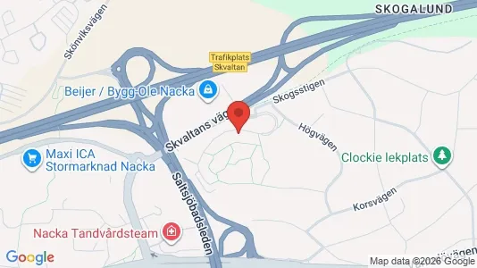 Lägenheter att hyra i Nacka - kort over placeringen
