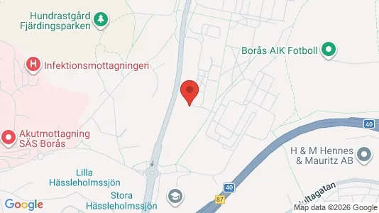 Lägenheter att hyra i Borås - kort over placeringen