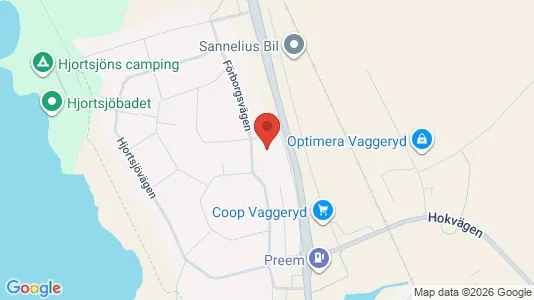 Lägenheter att hyra i Vaggeryd - kort over placeringen