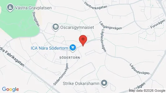 Lägenheter att hyra i Oskarshamn - kort over placeringen