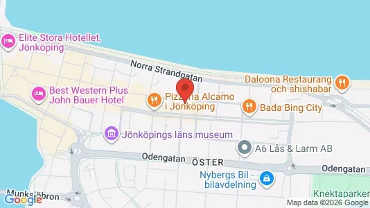 Lägenheter att hyra i Jönköping - kort over placeringen