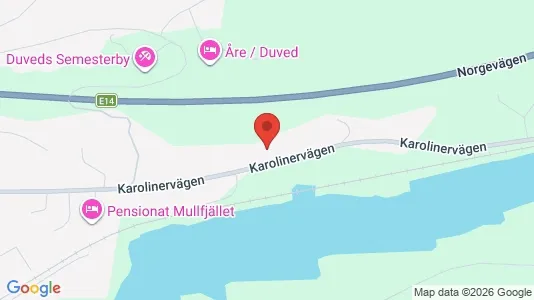 Lägenheter att hyra i Åre - kort over placeringen