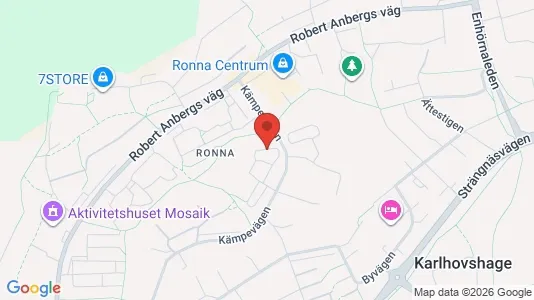Lägenheter att hyra i Södertälje - kort over placeringen
