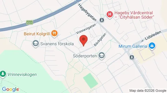 Lägenheter att hyra i Norrköping - kort over placeringen