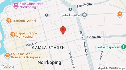Lägenheter att hyra i Norrköping - kort over placeringen