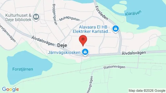 Lägenheter att hyra i Forshaga - kort over placeringen