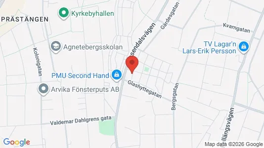 Lägenheter att hyra i Arvika - kort over placeringen
