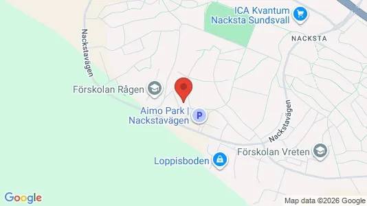 Lägenheter att hyra i Sundsvall - kort over placeringen