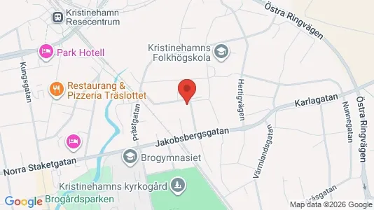 Lägenheter att hyra i Kristinehamn - kort over placeringen