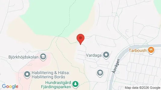 Lägenheter att hyra i Borås - kort over placeringen