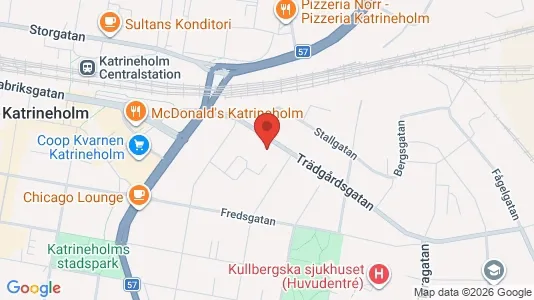 Lägenheter att hyra i Katrineholm - kort over placeringen
