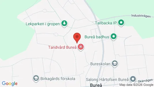 Lägenheter att hyra i Skellefteå - kort over placeringen