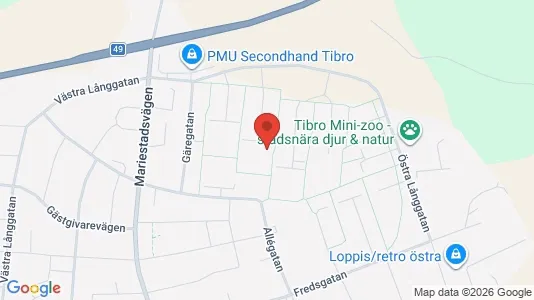 Lägenheter att hyra i Tibro - kort over placeringen