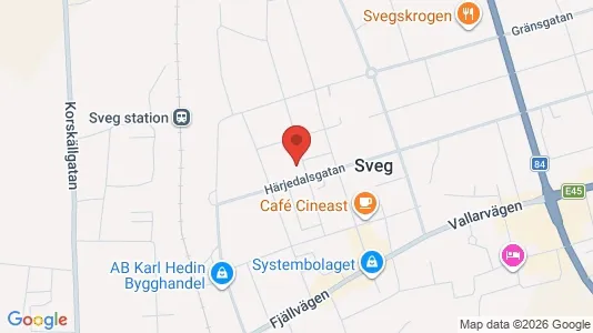 Lägenheter att hyra i Härjedalen - kort over placeringen