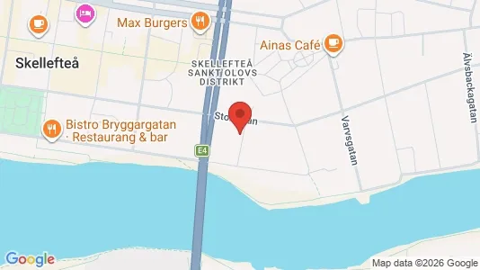 Lägenheter att hyra i Skellefteå - kort over placeringen