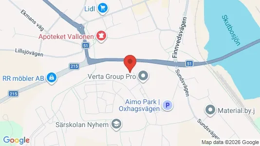 Lägenheter att hyra i Finspång - kort over placeringen