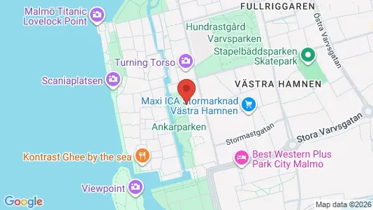 Lägenheter att hyra i Malmö Centrum - kort over placeringen