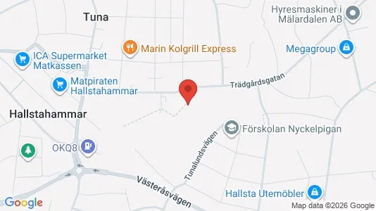 Lägenheter att hyra i Hallstahammar - kort over placeringen