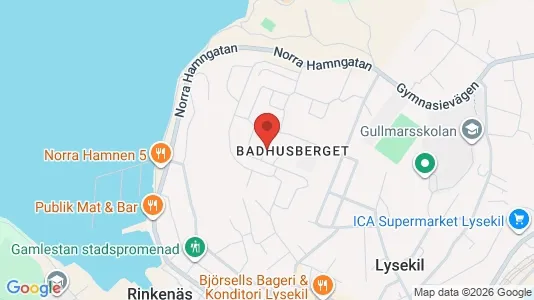Lägenheter att hyra i Lysekil - kort over placeringen