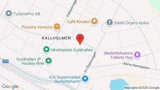 Lägenheter att hyra i Skellefteå - kort over placeringen