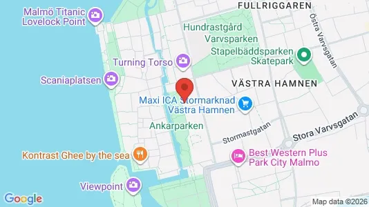 Lägenheter att hyra i Malmö Centrum - kort over placeringen