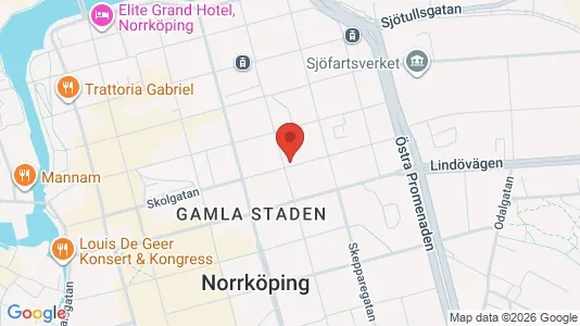 Lägenheter att hyra i Norrköping - kort over placeringen