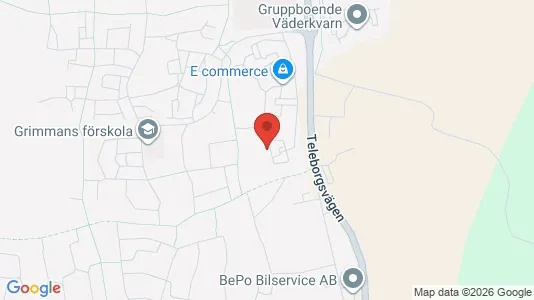 Lägenheter att hyra i Växjö - kort over placeringen