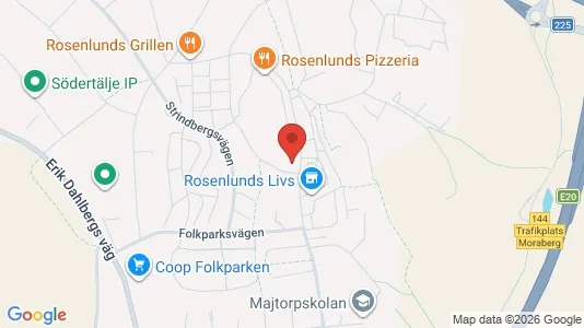 Lägenheter att hyra i Södertälje - kort over placeringen