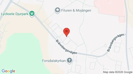 Lägenheter att hyra i Lycksele - kort over placeringen