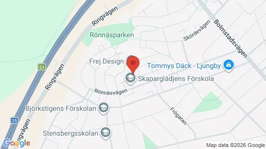 Lägenheter att hyra i Ljungby - kort over placeringen
