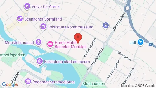 Lägenheter att hyra i Eskilstuna - kort over placeringen