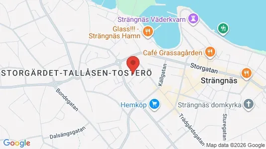 Lägenheter att hyra i Strängnäs - kort over placeringen