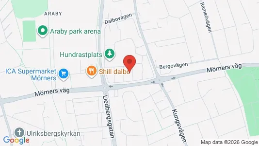 Lägenheter att hyra i Växjö - kort over placeringen