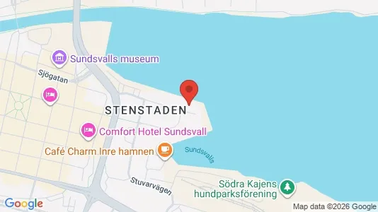 Lägenheter att hyra i Sundsvall - kort over placeringen
