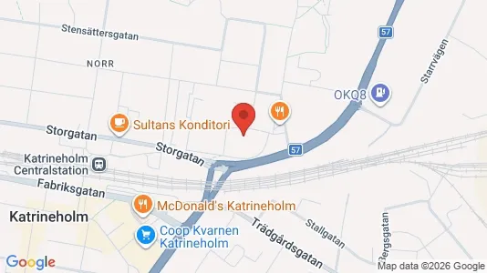 Lägenheter att hyra i Katrineholm - kort over placeringen