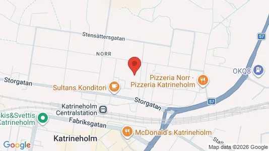 Lägenheter att hyra i Katrineholm - kort over placeringen