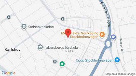 Lägenheter att hyra i Norrköping - kort over placeringen
