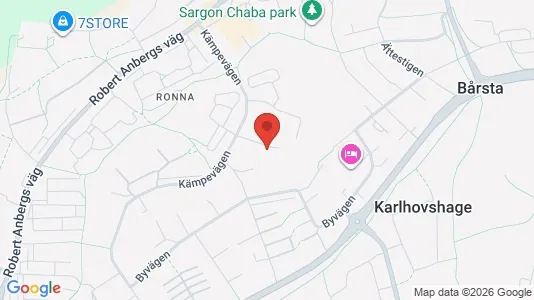 Lägenheter att hyra i Södertälje - kort over placeringen