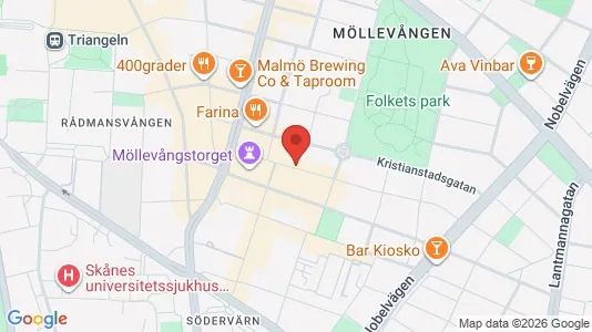 Lägenheter att hyra i Malmö Centrum - kort over placeringen