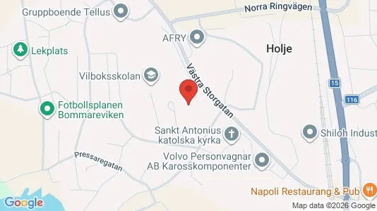 Lägenheter att hyra i Olofström - kort over placeringen