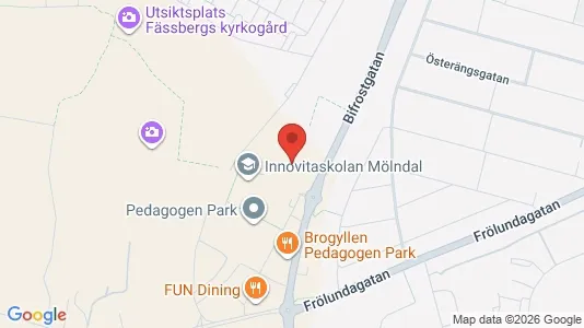 Lägenheter att hyra i Lundby - kort over placeringen
