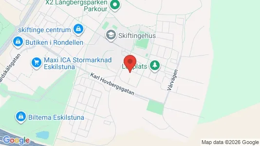 Lägenheter att hyra i Eskilstuna - kort over placeringen