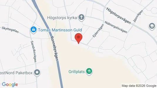 Lägenheter att hyra i Växjö - kort over placeringen