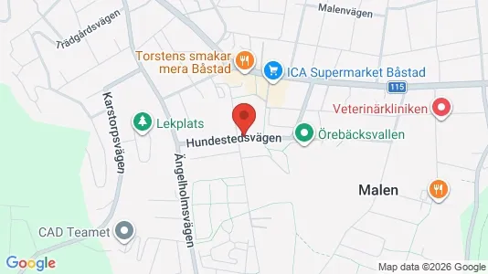 Lägenheter att hyra i Båstad - kort over placeringen