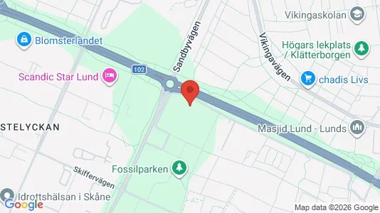 Lägenheter att hyra i Lund - kort over placeringen