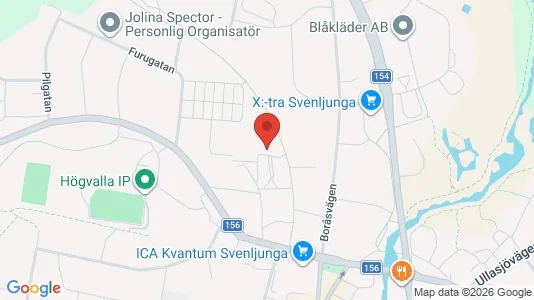 Lägenheter att hyra i Svenljunga - kort over placeringen