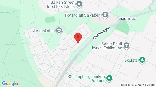 Lägenheter att hyra i Eskilstuna - kort over placeringen